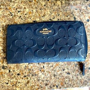 Navy Coach wallet